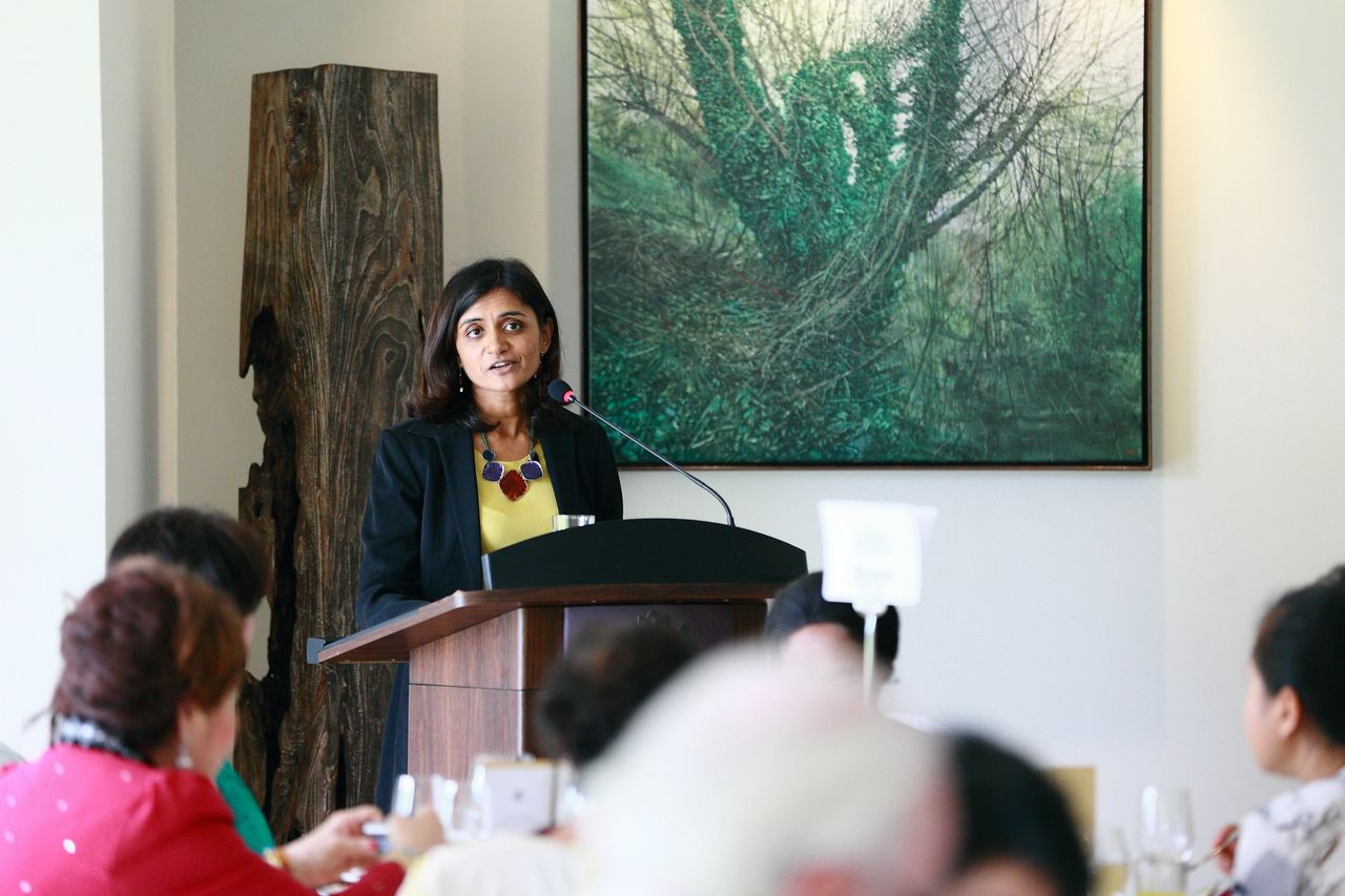 Guest speaker from The Asia Foundation Country Representative in Malaysia, Ms Anthea Mulakala addresses the guests.